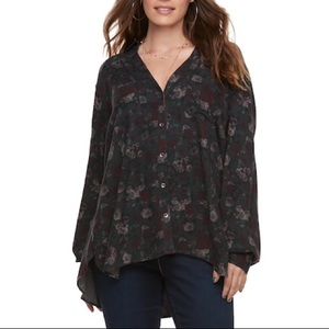 NWT Button Up Blouse